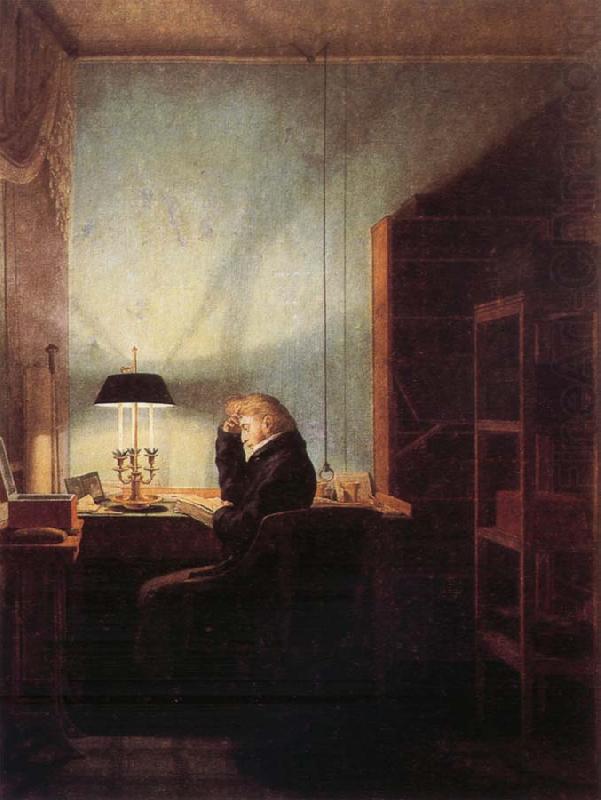 Georg Friedrich Kersting Reader by Lamplight china oil painting image